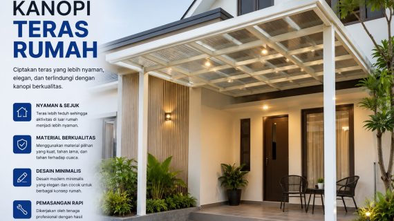 Kanopi Teras Rumah Minimalis Surabaya